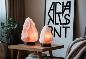 Read more about the article Indretningstips til hjemmet med saltstenslamper og plakat med bogstaver online